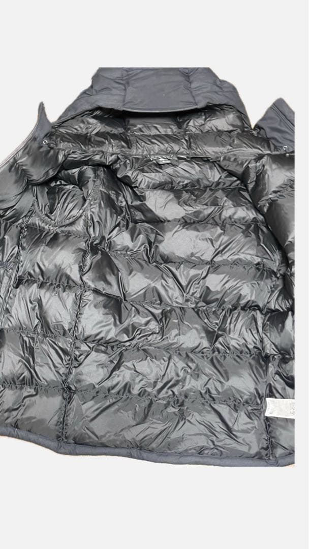 mont-bell ダウンジャケット グレー フード付き