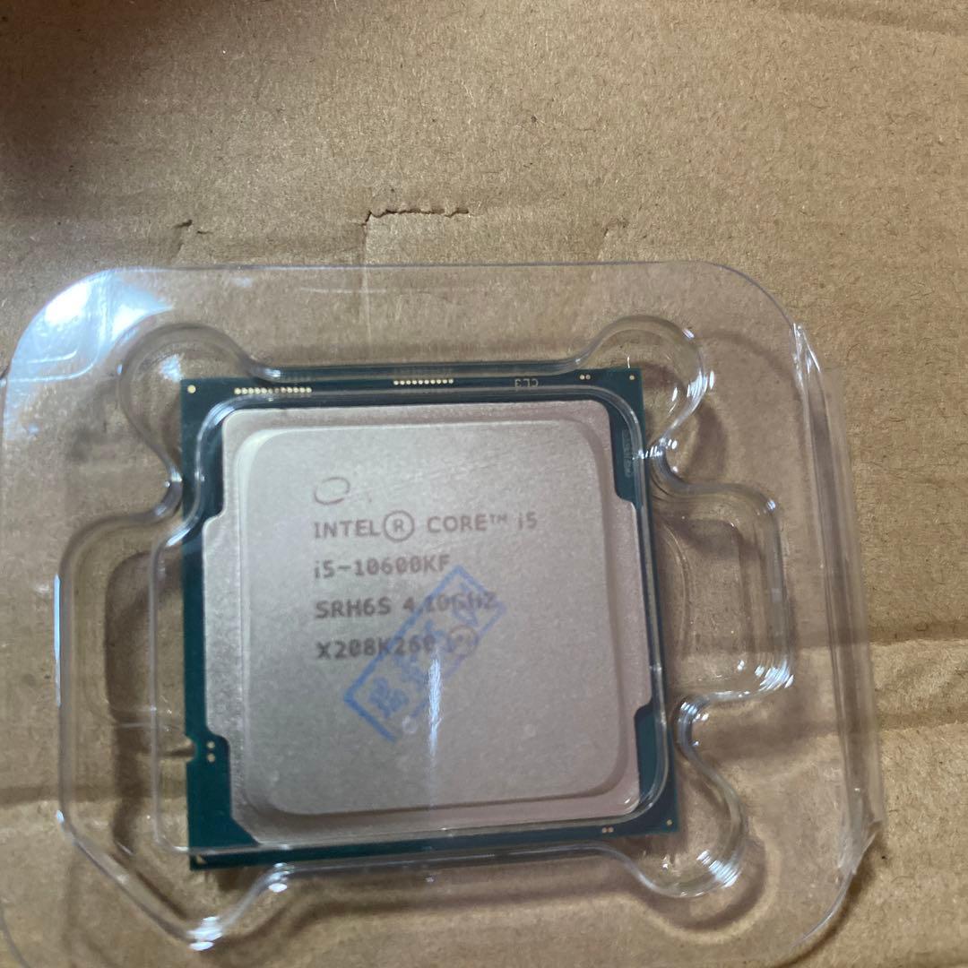 新品　Intel i5-10600KF CPU プラスチックパッケージ