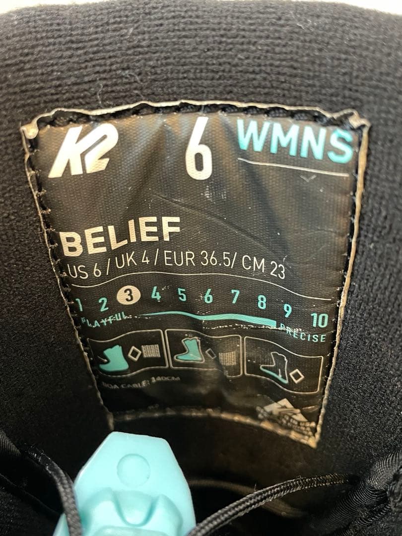 【バレンタインセール】K2 スノーボードブーツ 23㎝　中古　　極美品