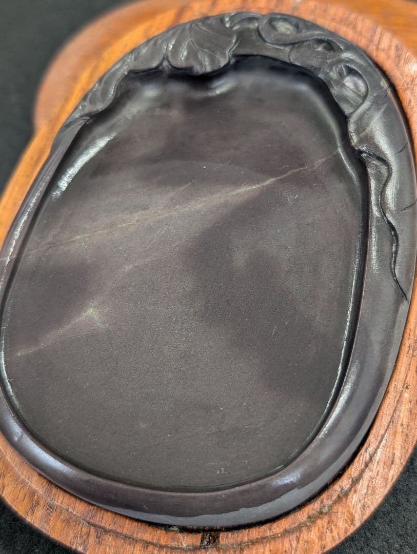 端渓　中国　硯　水巌　水裂紋　老坑