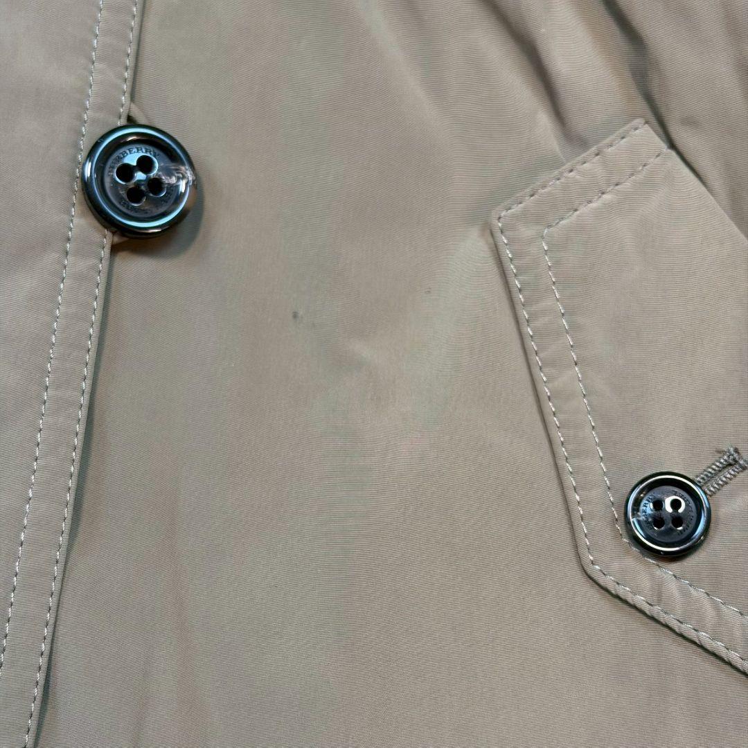 良品 バーバリー モッズコートライナー付き　ファー取り外し　M〜L