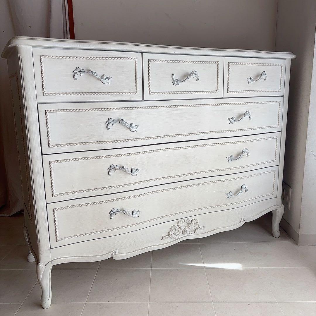 rira♡　直接配送　シャビーシック　フレンチシャビー　サイドボード