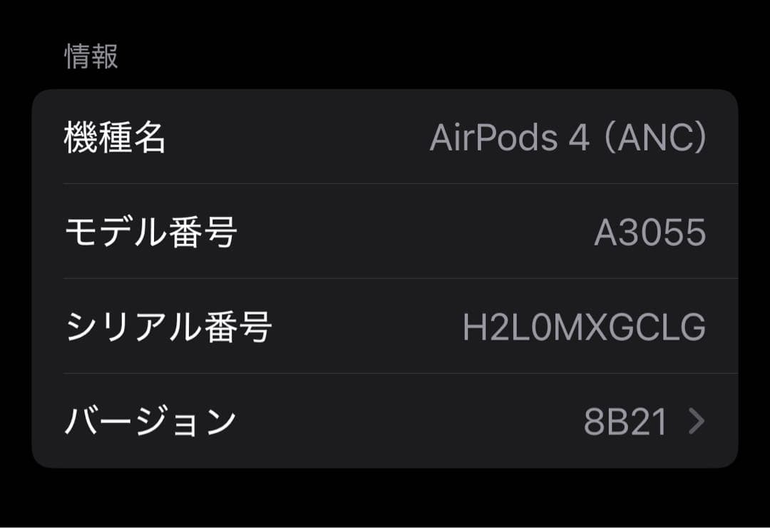 AirPods4 アクティブノイズキャンセリング掲載 TYPE-C 箱付き