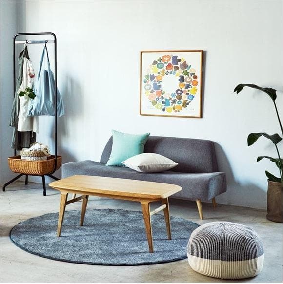 IDEE mini puuf 本体+カバー　ホワイト×ブラック ミックス