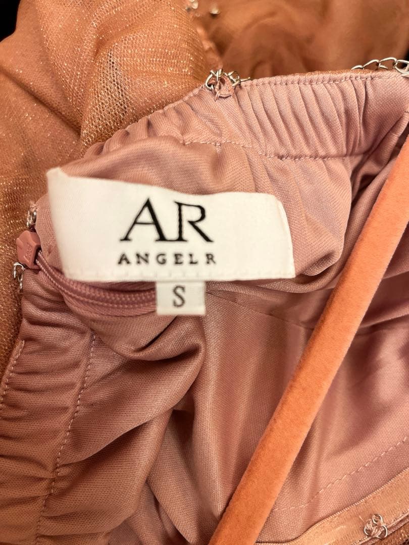 ANGEL R エンジェルアール ビジューミニドレス S ピンク キャバドレス