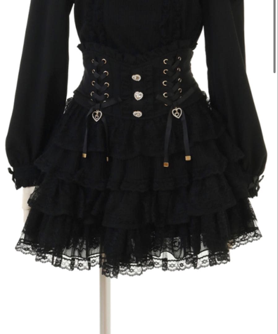 LIZLISA ティアードフリルスカパン