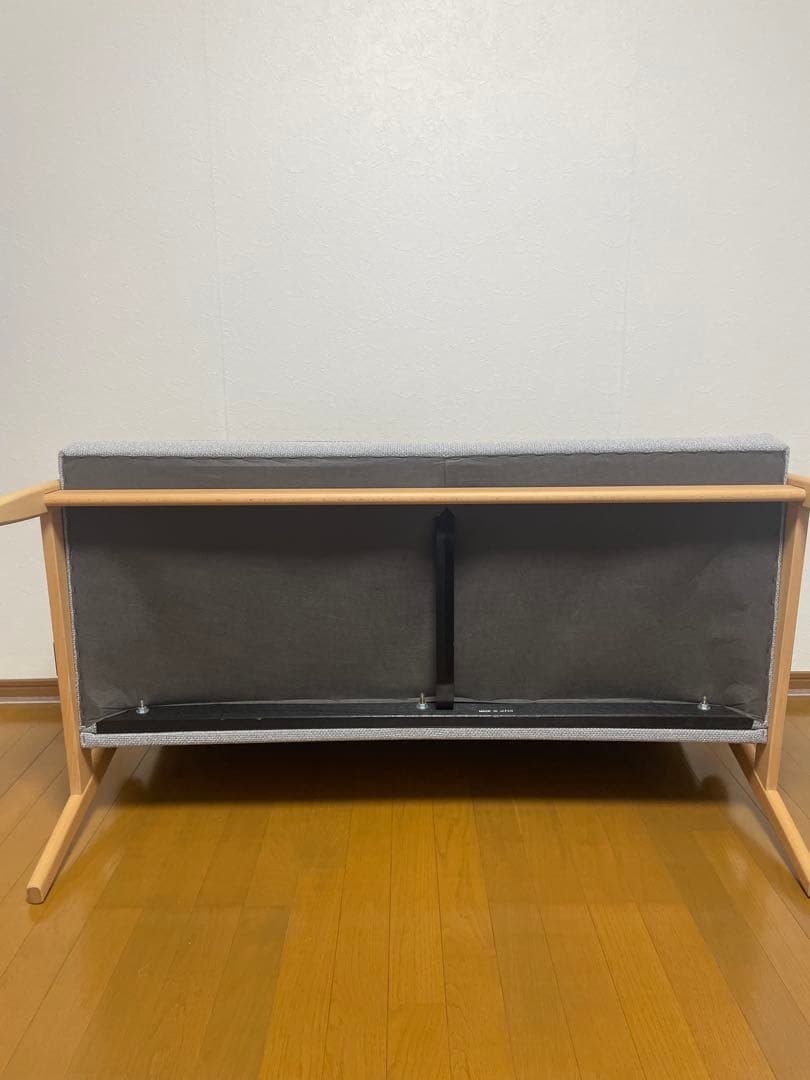 カリモク60 Kチェア 2シーター　ミストグレー