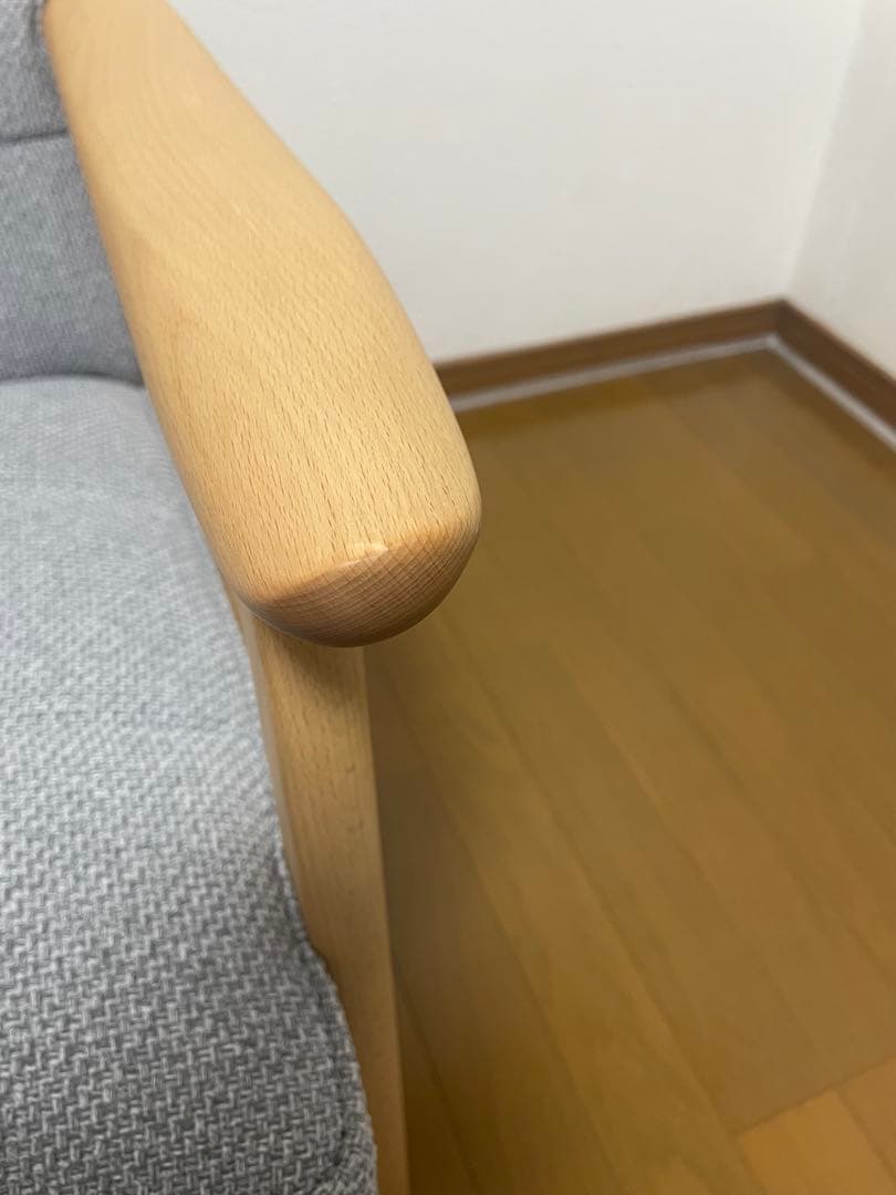 カリモク60 Kチェア 2シーター　ミストグレー