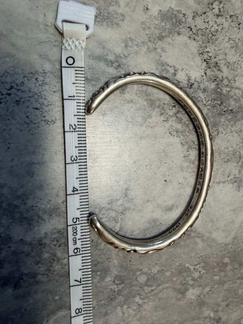 【CHROME HEARTS／クロムハーツ】バングル 925 1998年刻印