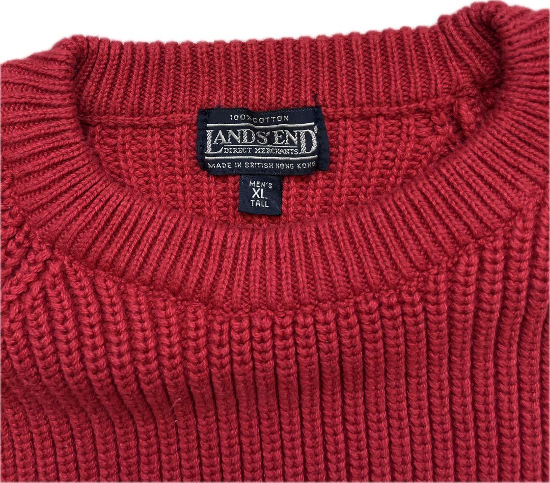 80s〜 lands' end cotton sweater