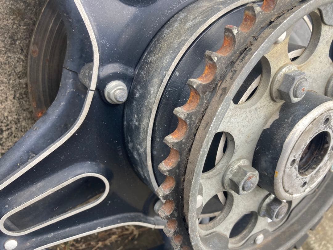 ホンダ CB750F-B 裏コムスターホイール前後セット