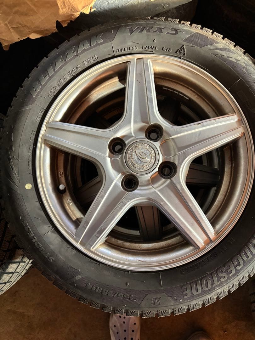 ブリヂストンVRX3 14インチタイヤ・ホイールセット