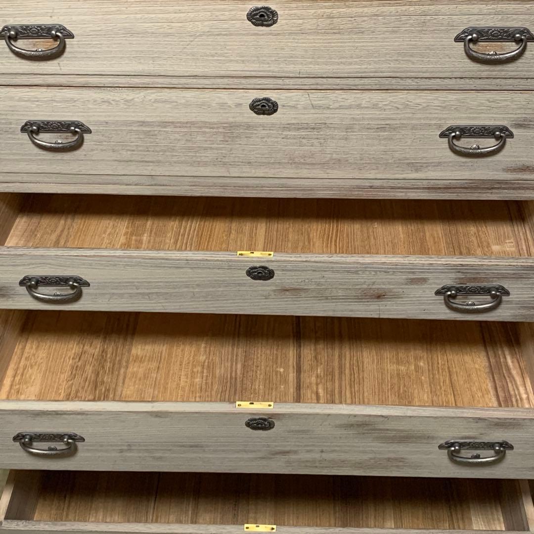 引き取り割引有　定価62万円　最高級　桐タンス　會津松本 3段式