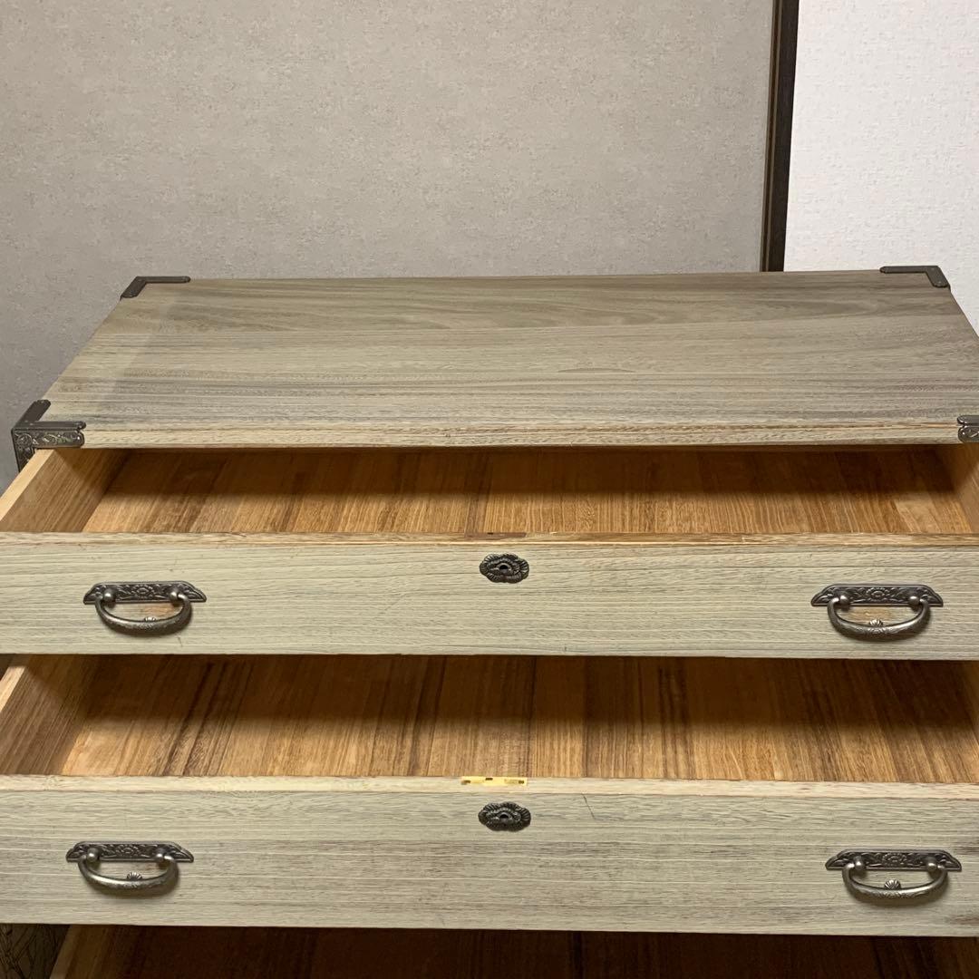 引き取り割引有　定価62万円　最高級　桐タンス　會津松本 3段式