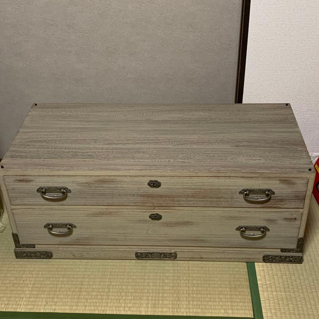 引き取り割引有　定価62万円　最高級　桐タンス　會津松本 3段式