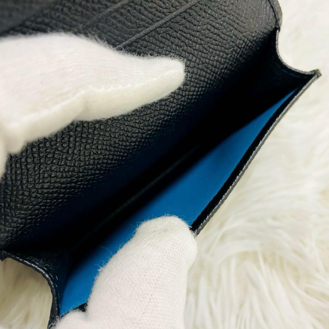 新品✨BVLGARI 名刺入れ ビジネスカードホルダー カードケース レザー 黒