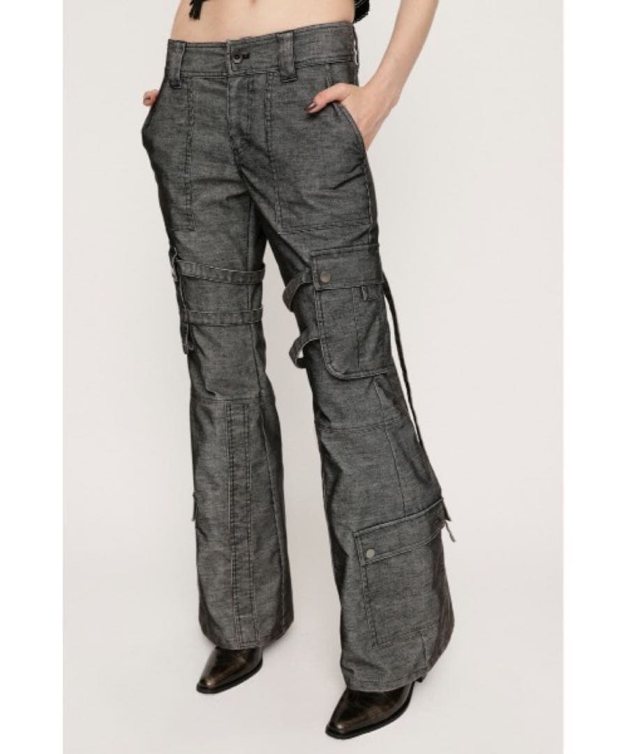 SLYウォッシュド コーデュロイ フレア カーゴ　パンツ