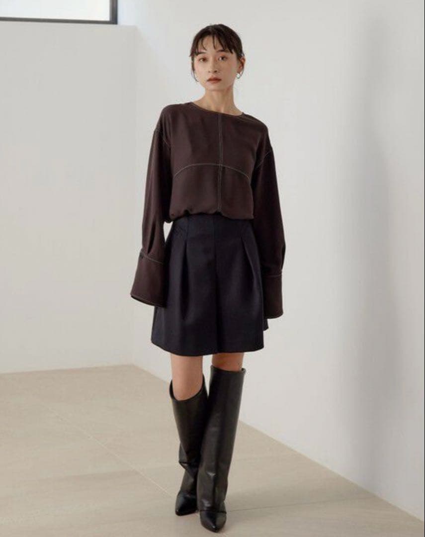 新品＜EMMEL REFINES＞EM タック ポケット ショートパンツ