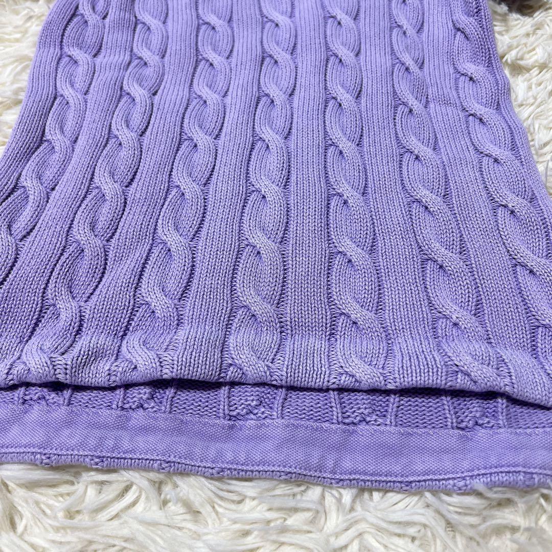 ポロラルフローレン　ポロシャツ　半袖　ケーブルニット