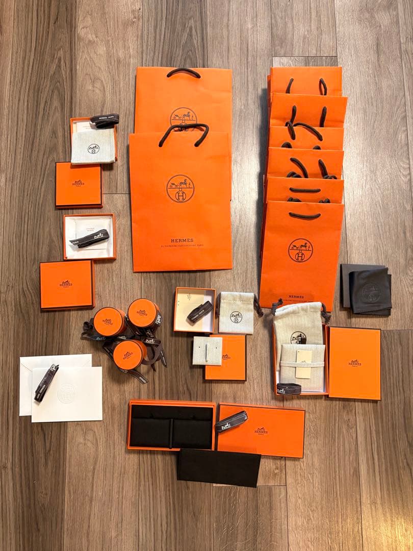 HERMES ショッパー　ギフト包装用アイテム セット