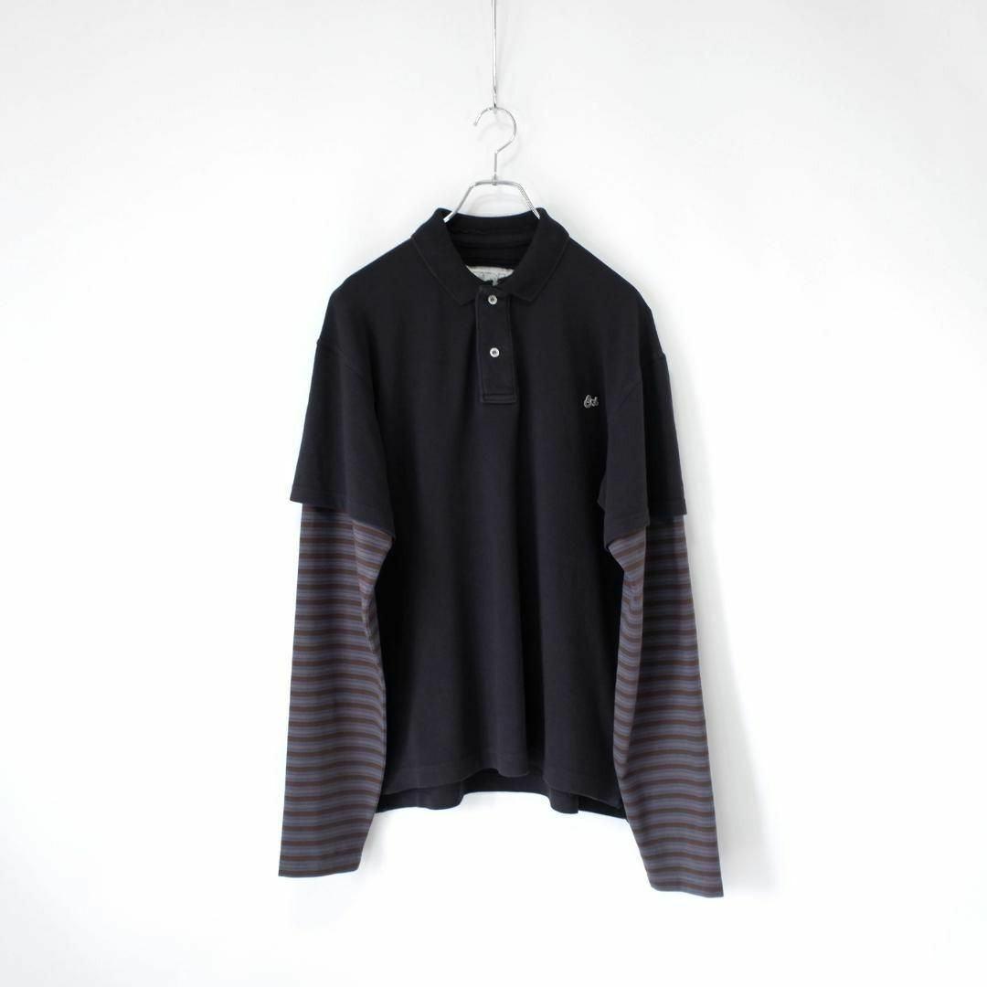 トップス 25ss ERL DOUBLE SLEEVE POLO T-SHIRT