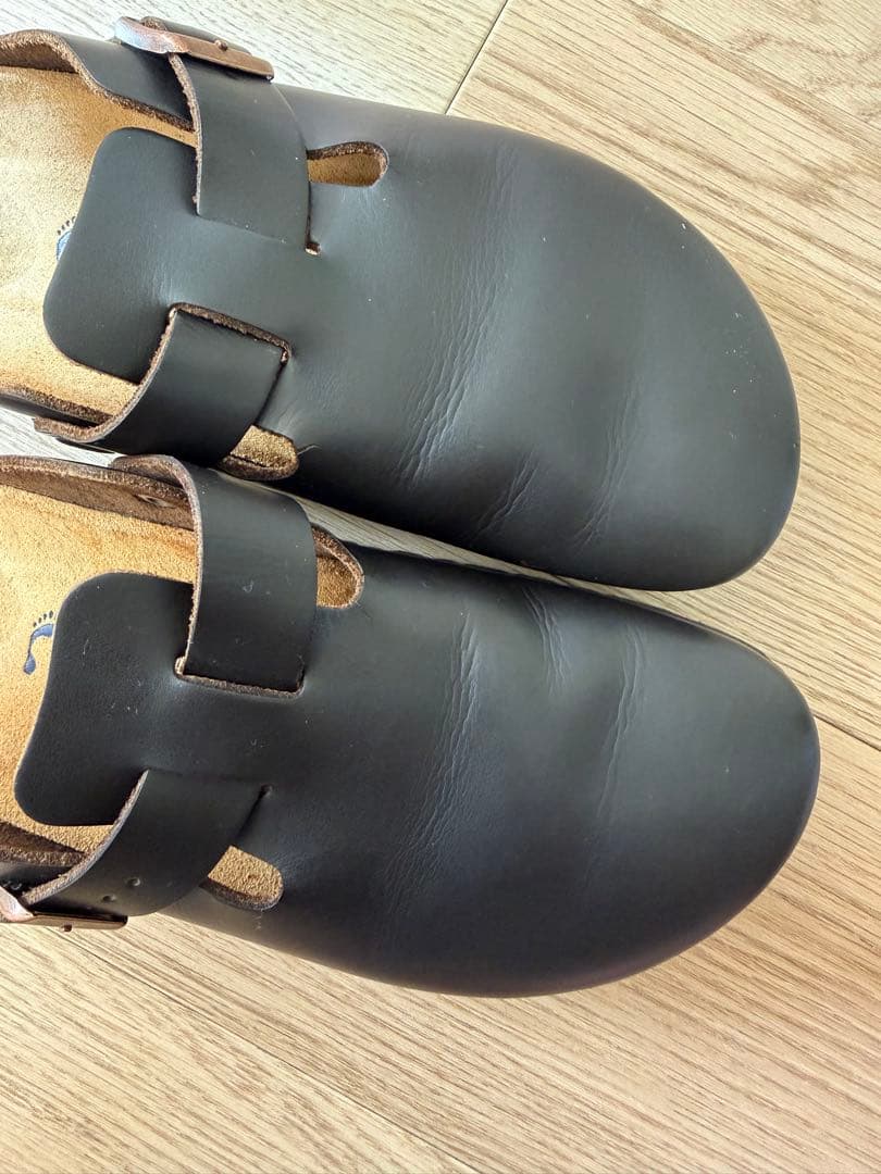 ビルケンシュトック ボストン ブラック レザー 39 25センチ