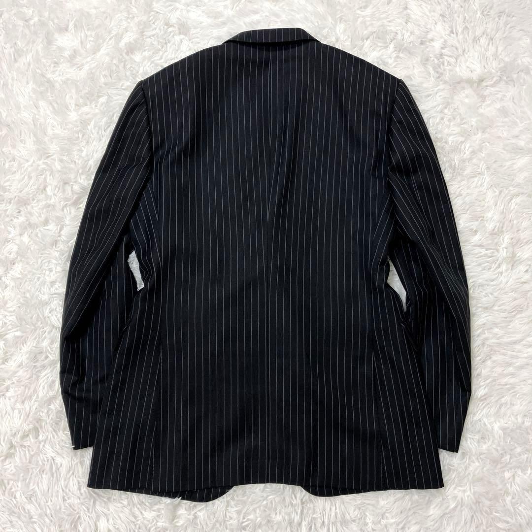 PaulSmith LONDON　スーツ　セットアップ　3ピース　ストライプ　黒