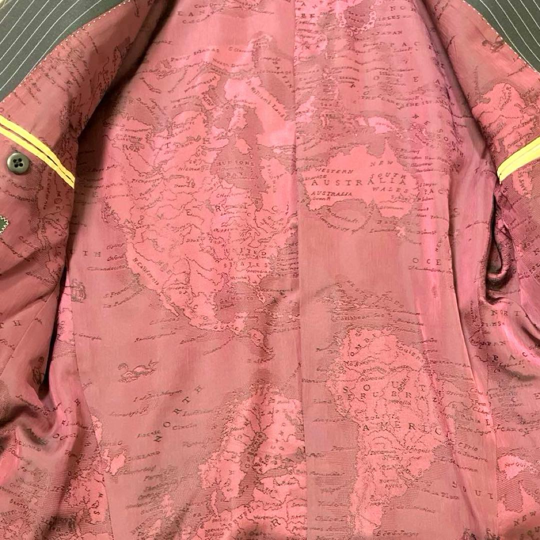 PaulSmith LONDON　スーツ　セットアップ　3ピース　ストライプ　黒