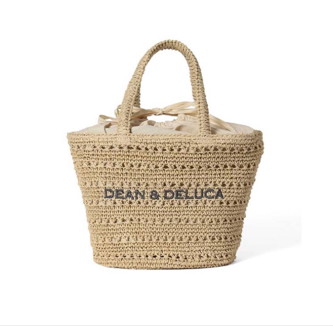 新品DEAN & DELUCAカゴバッグナチュラルM