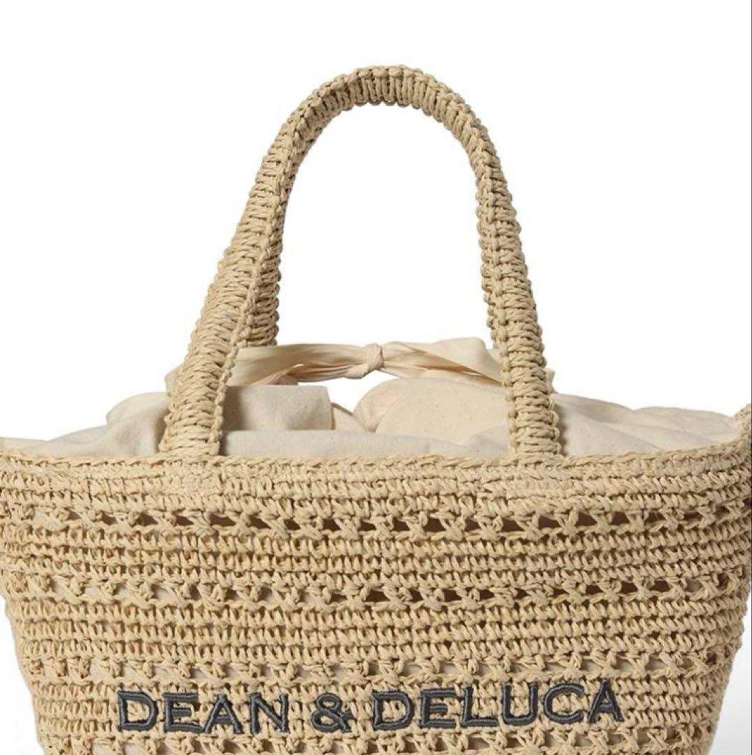 新品DEAN & DELUCAカゴバッグナチュラルM