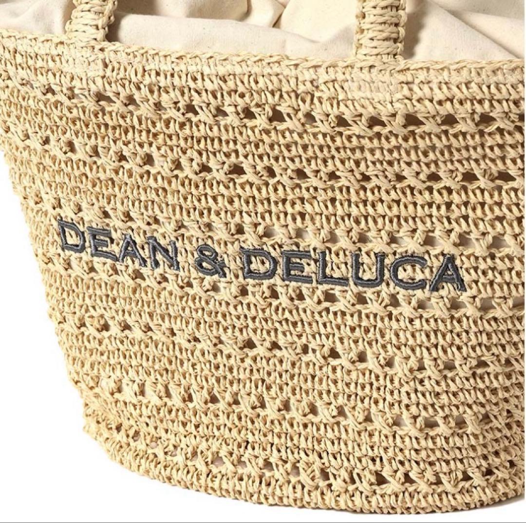 新品DEAN & DELUCAカゴバッグナチュラルM