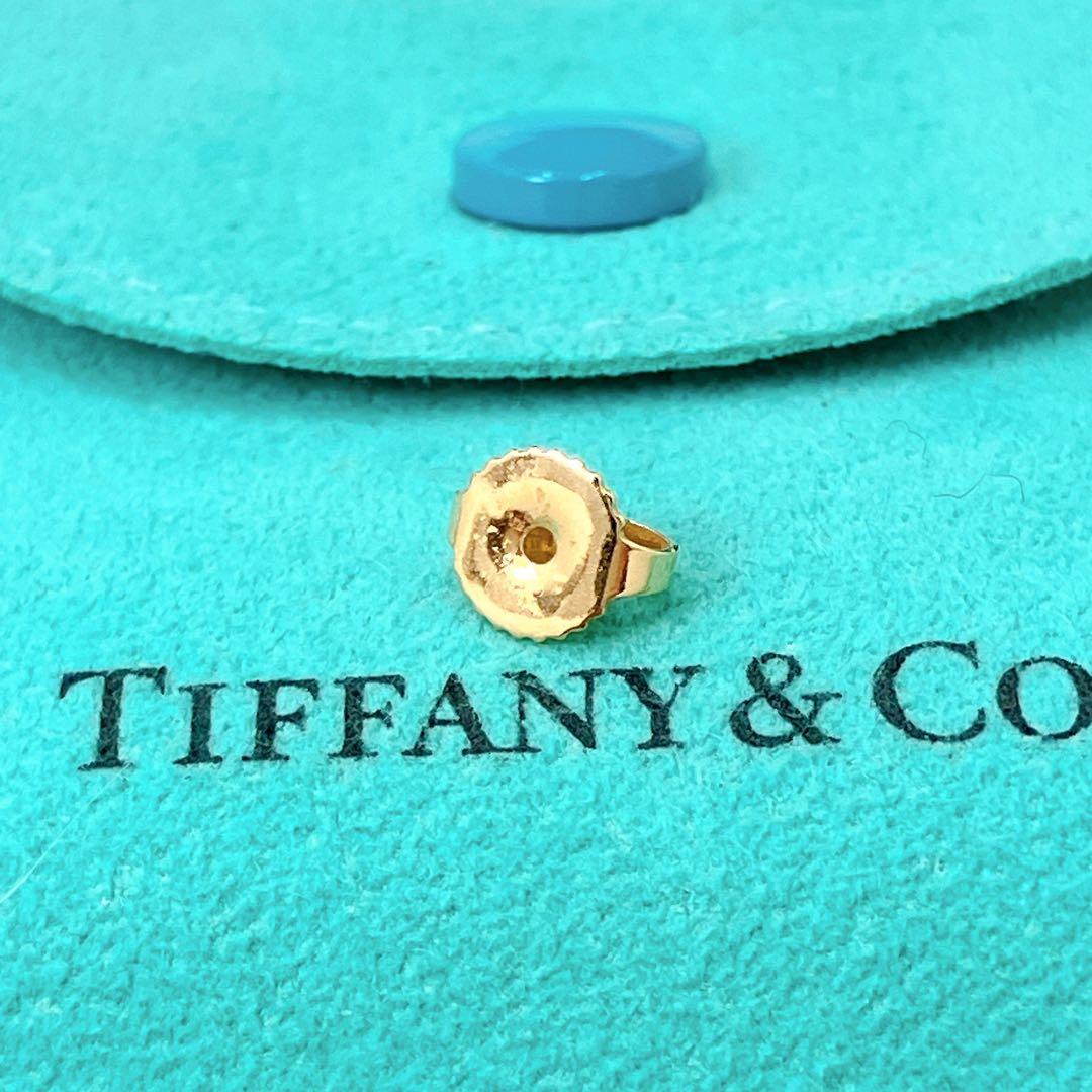 極美品 ティファニー サマセット ボール ノット 片耳 ピアス ゴールド k18