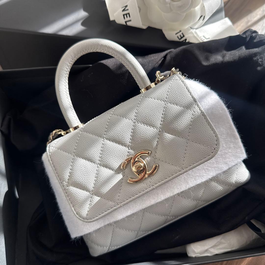M*y様 新品未使用　CHANEL ココハンドル　14.5 グレー　限定　本日限