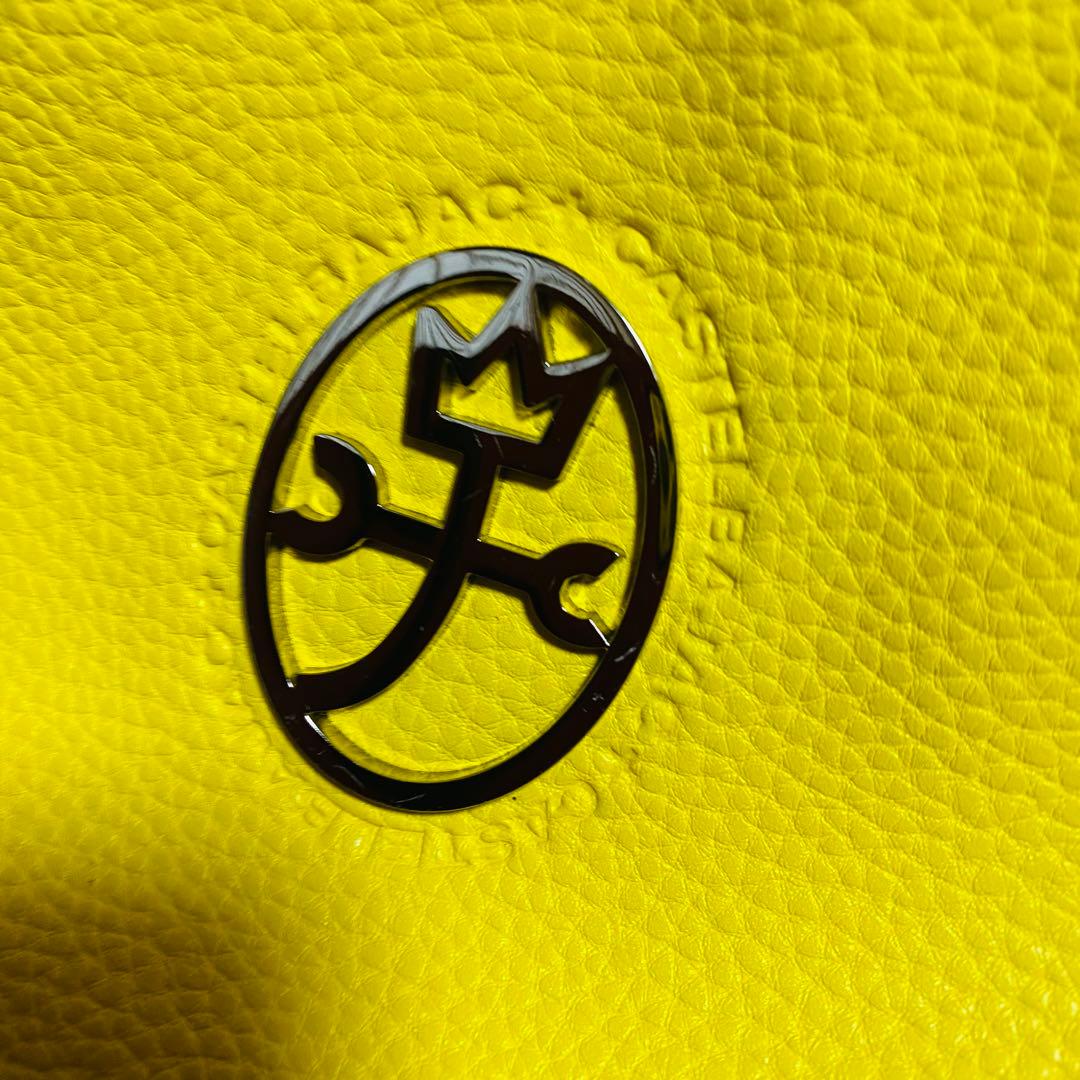 美品　CASTELBAJAC ハンドバッグ　男女兼用　カバン　おしゃれ　黄色