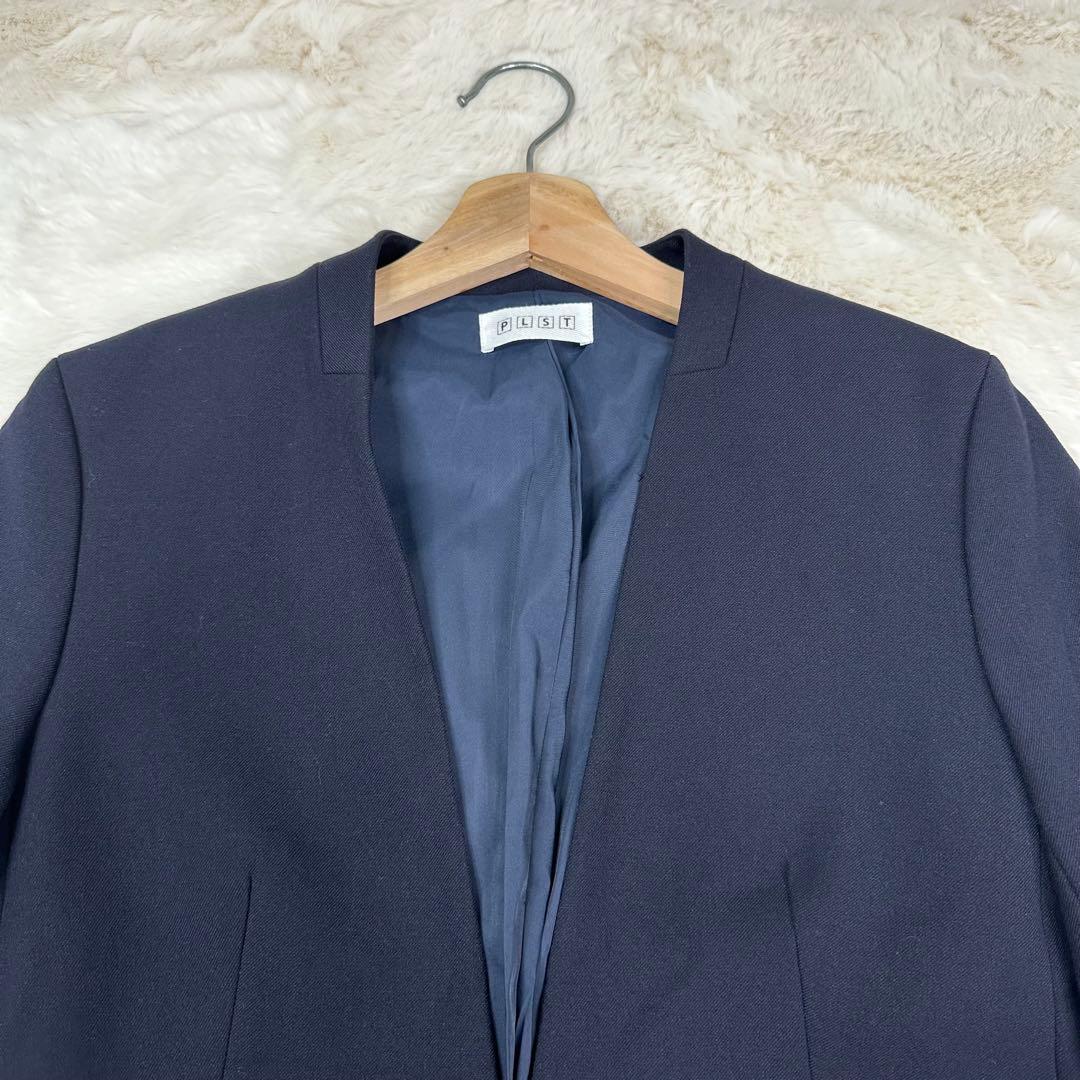 ✨美品✨PLST ウォームリザーブ ノーカラージャケットS スカートM スーツ