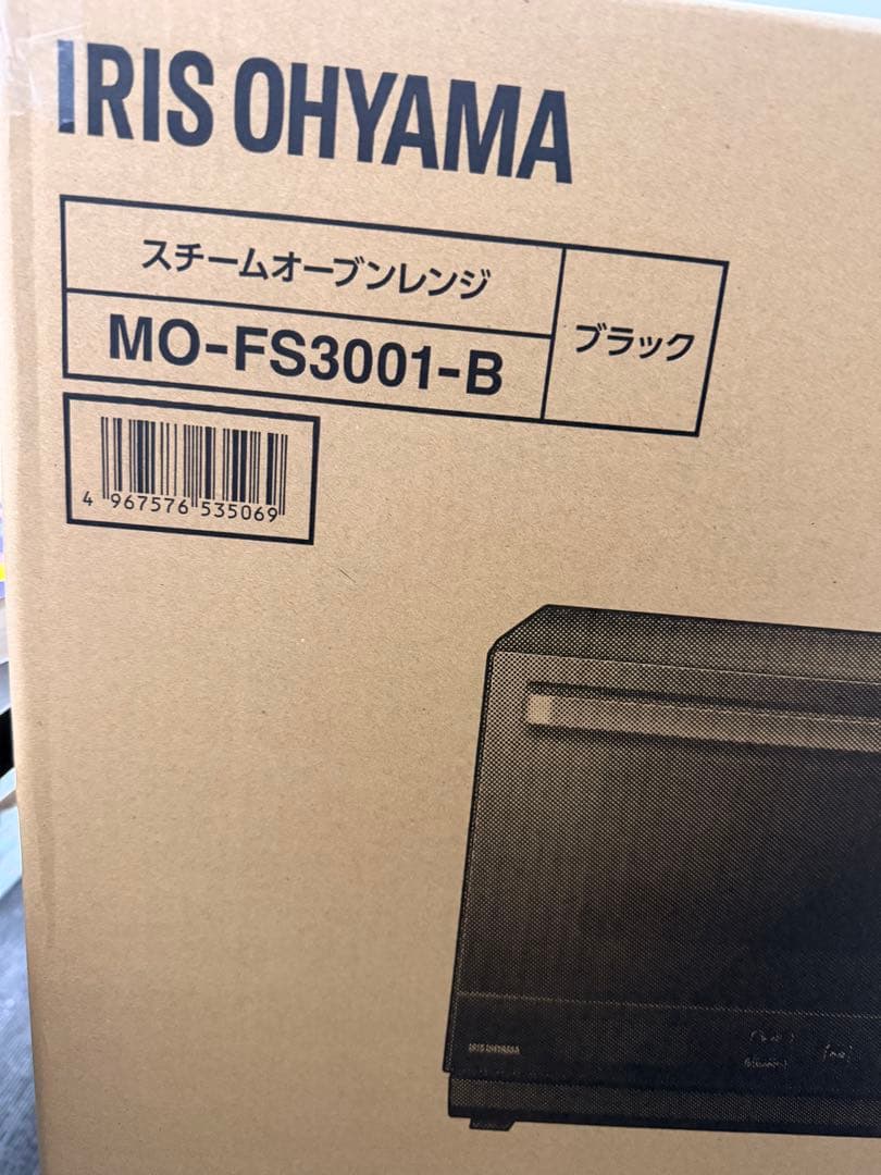 IRIS OHYAMA スチームオーブンレンジ MO-FS3001-B ブラック