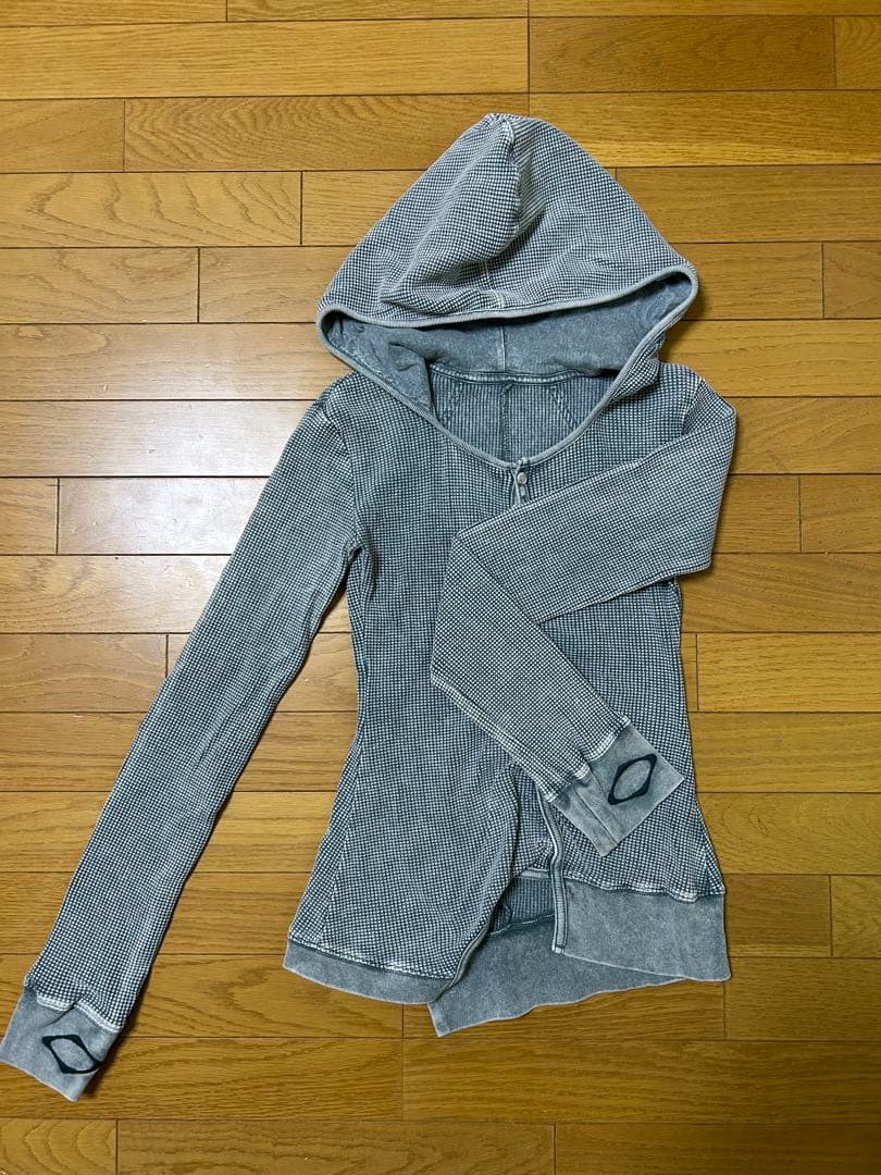 トップス MSCHF LAYERED WAFFLE HOODIE SET_BLEACHED