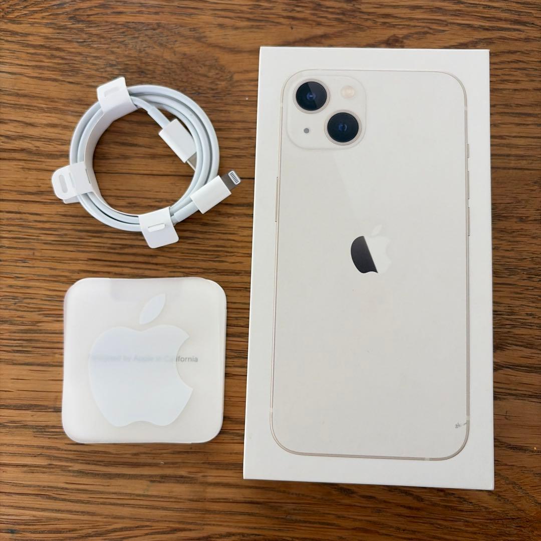 iPhone 13 256GB ホワイト SIMフリー 箱・ケーブル付き
