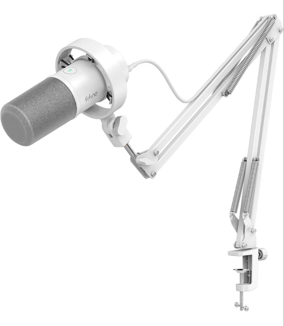 FIFINE ダイナミックマイク USB/XLR接続 マイクセット 単一指向性