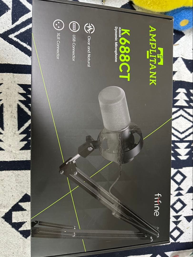 FIFINE ダイナミックマイク USB/XLR接続 マイクセット 単一指向性