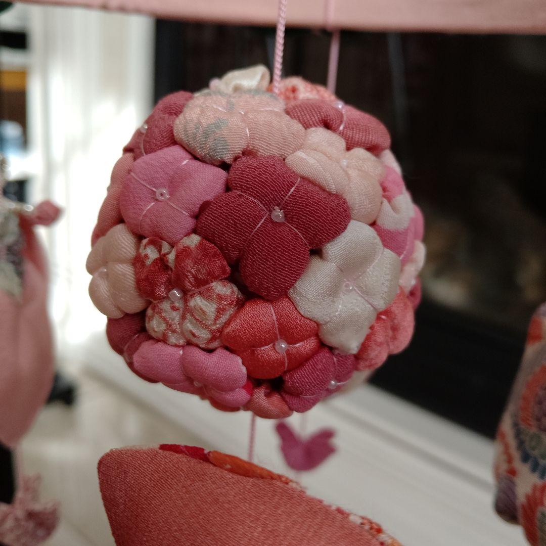 吊るし飾　✿台付✿　吊るし雛　ちりめん細工　ハンドメイド　ひな祭り