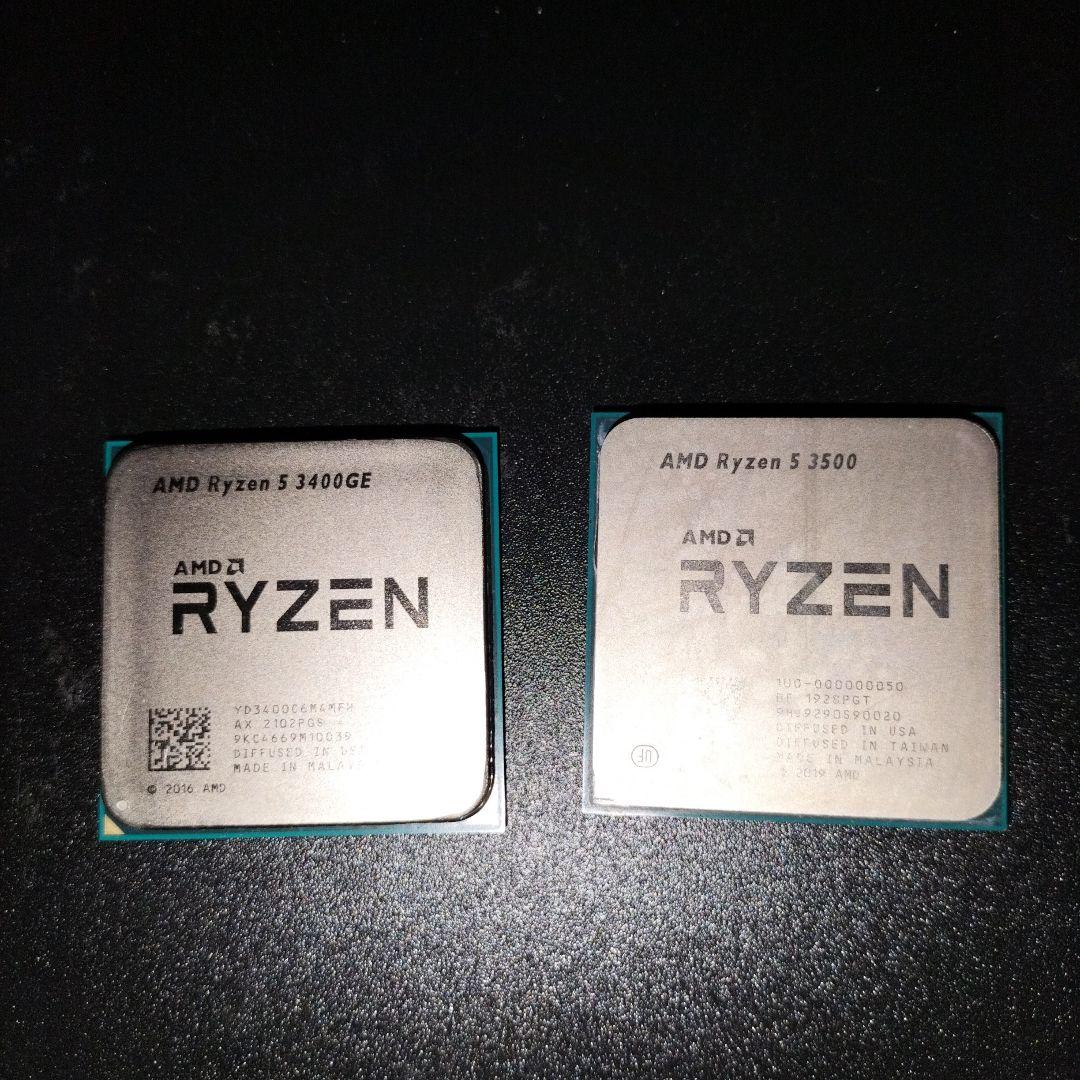 AMD Ryzen 5 3400GE & 3500 セット