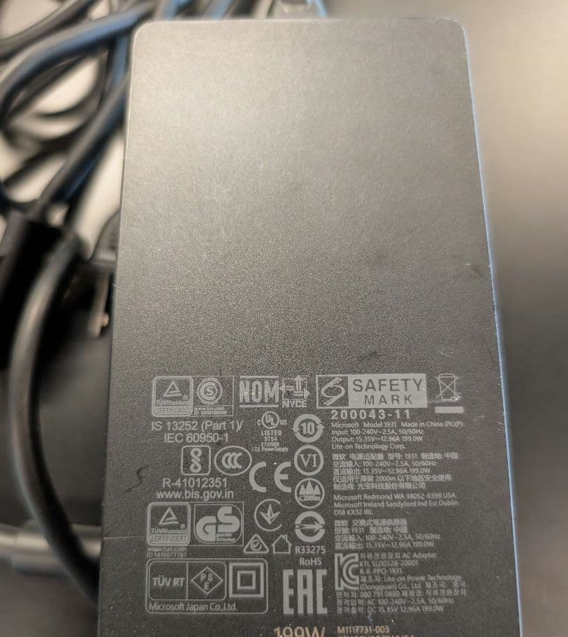 電源ユニット Surface Dock 2 Genuine 199W Microsoft AC