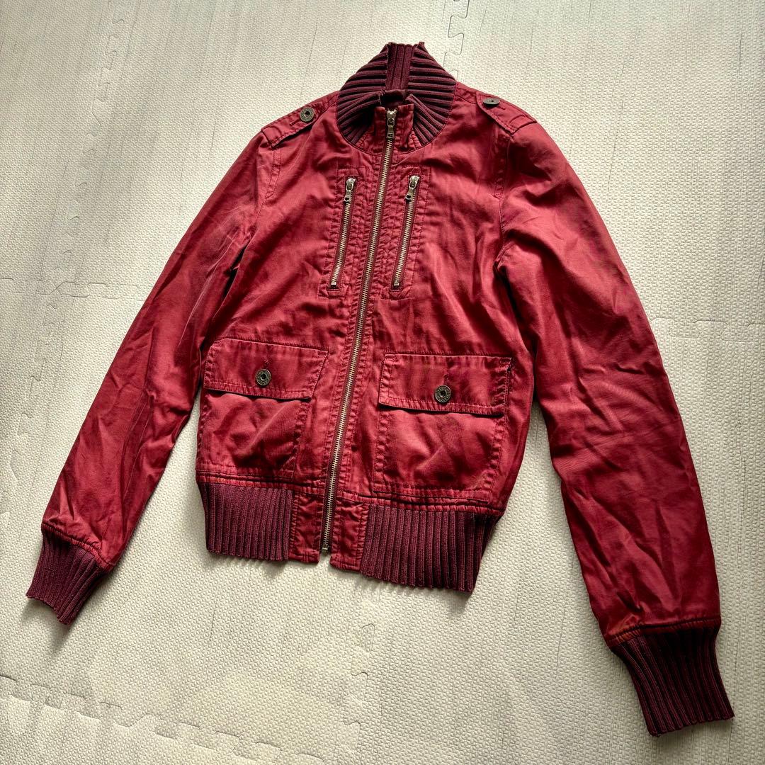 HYSTERIC GLAMOUR スカジャン 刺繍 ジャケット ボルドー