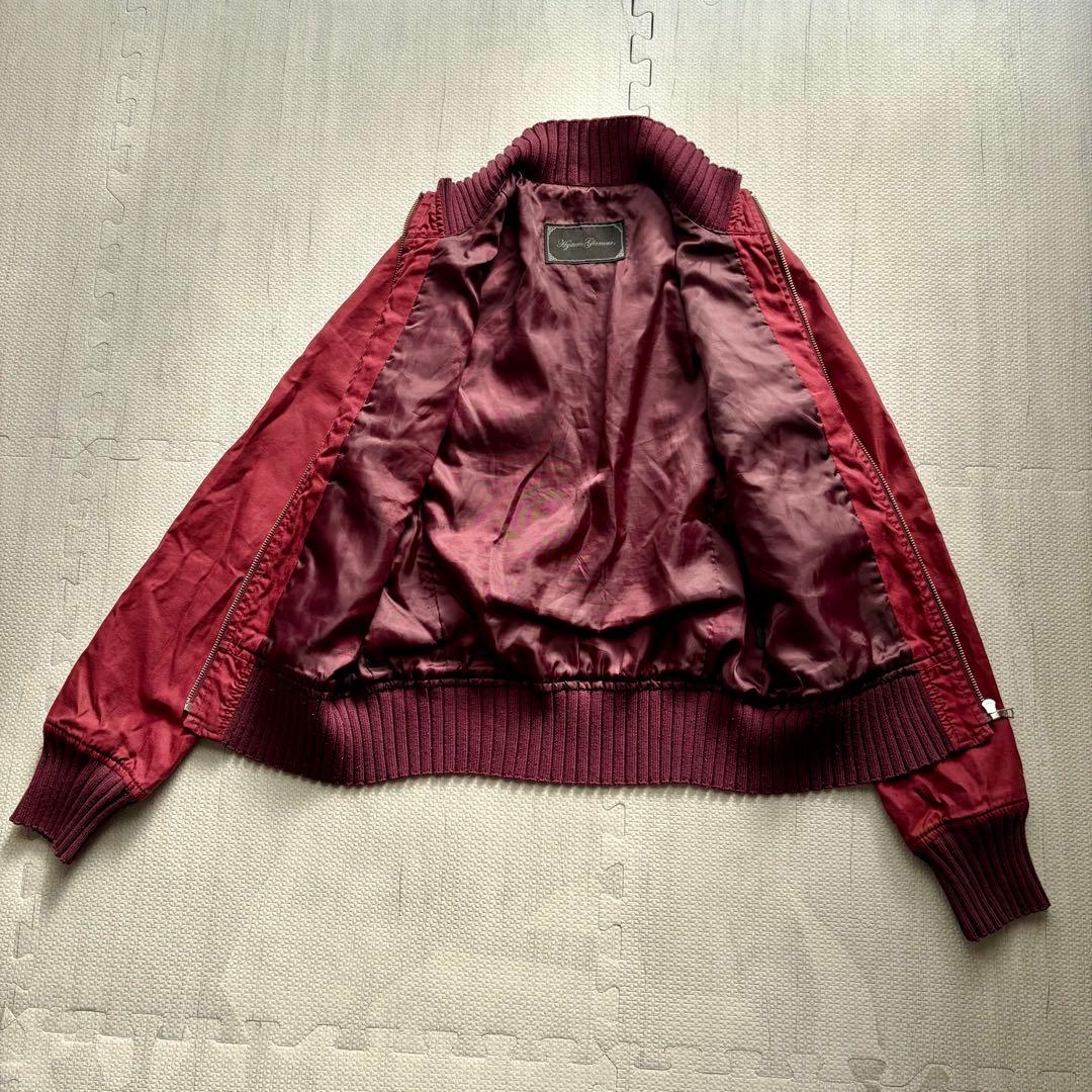 HYSTERIC GLAMOUR スカジャン 刺繍 ジャケット ボルドー