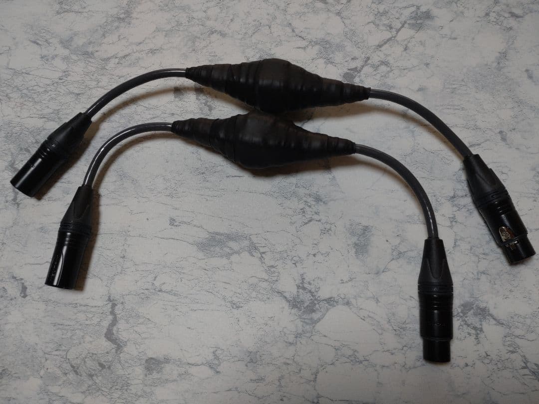 【最新作】420段式カタパルト搭載　XLR中継ケーブル ペア　約42cm