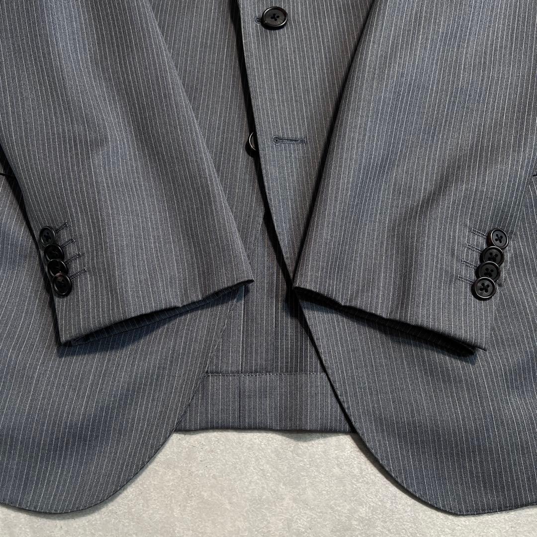 【極美品】ポールスミスロンドン×ゼニア シルク混スーツセットアップ グレー L2