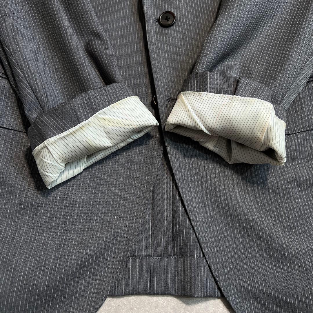 【極美品】ポールスミスロンドン×ゼニア シルク混スーツセットアップ グレー L2