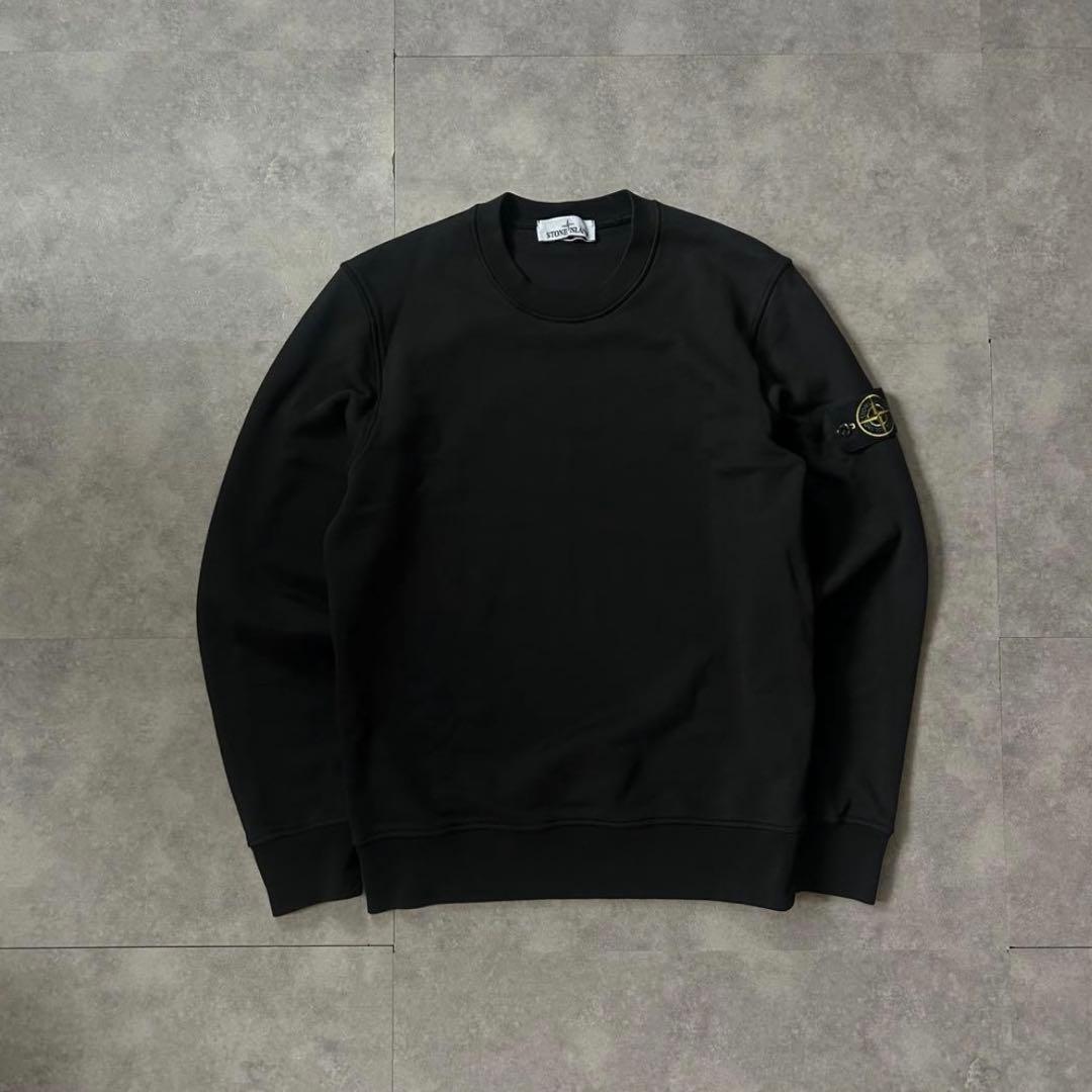 【即完L❗️】stone  スウェットトレーナー　ブラックL 裏起毛❗️