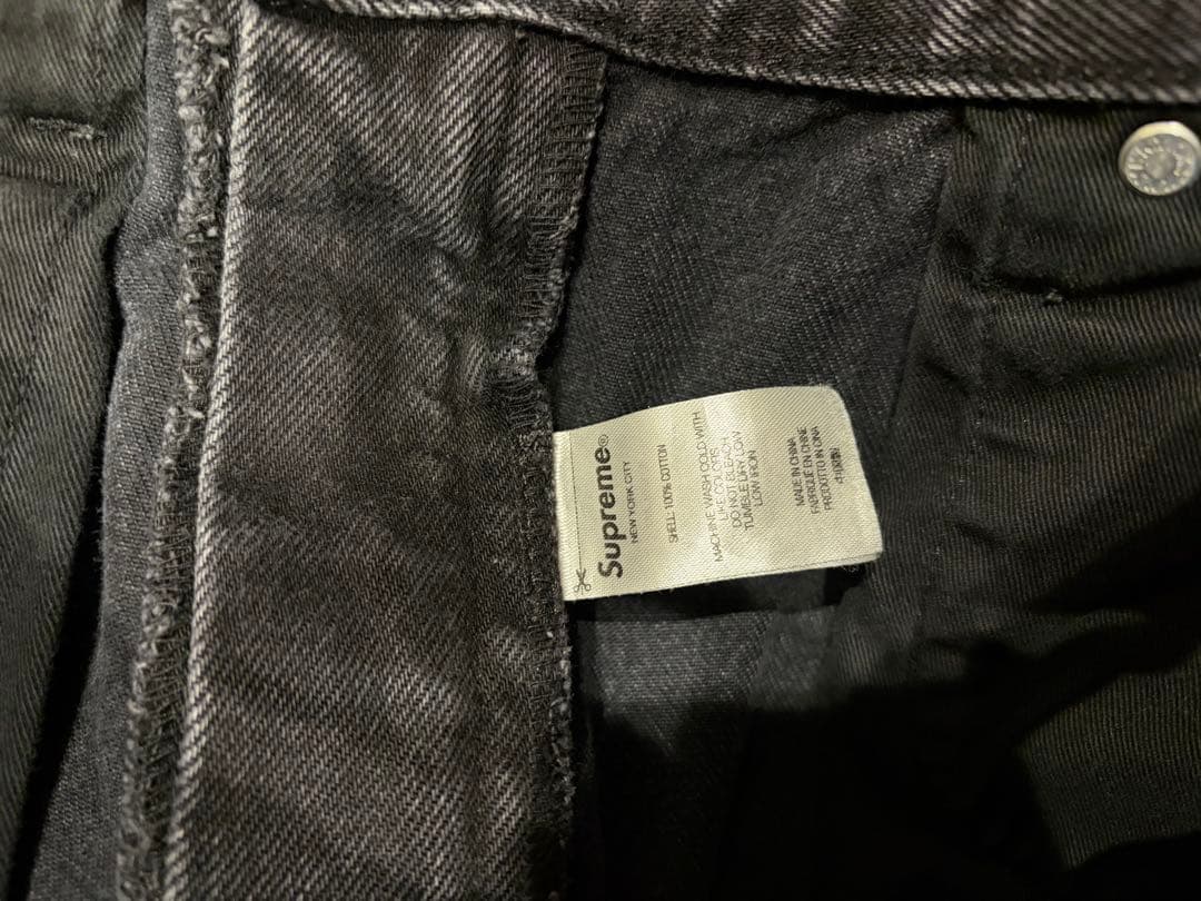 パンツ Supreme Baggy Jean 22FW Black 30